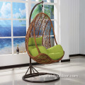 Rattan Cane Furniture Metal Egg Hanging Swing Chair